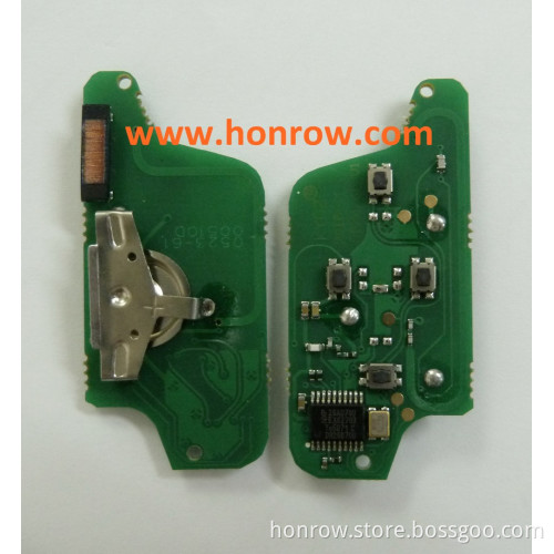 ASK 4 button citroen remote electronic board with PCF 7941 chip 433mhz be used for April 2011 year citroen car key